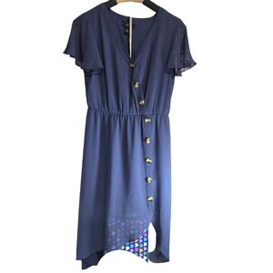 I.N. San Francisco Navy High Low Dress